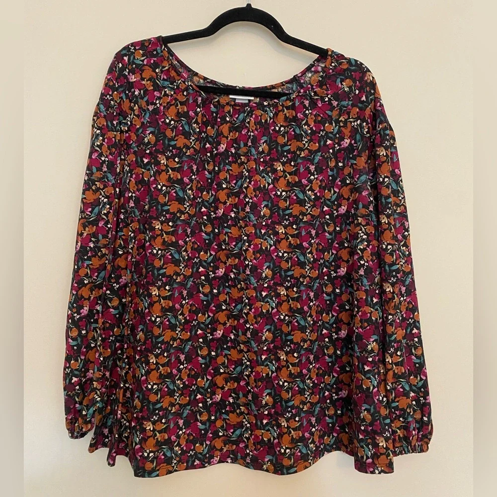 BUNDLE OF FOUR Ava & Viv Long Sleeve Blouses size X & 1X - Picture 2 of 5